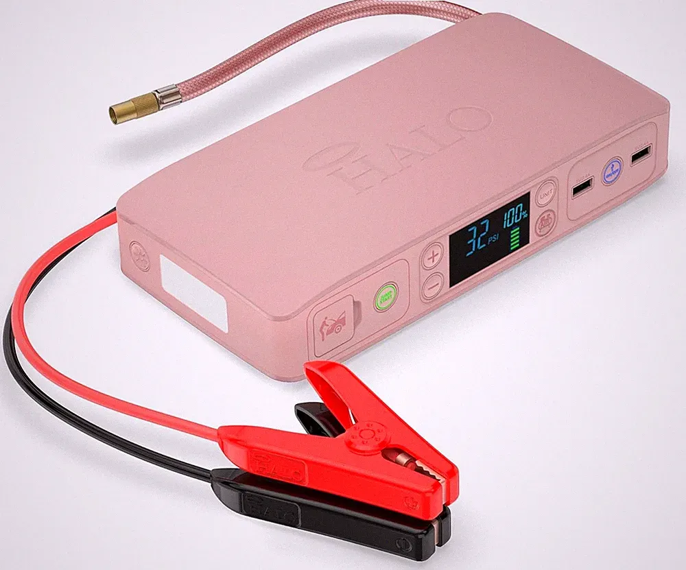 HALO Bolt Air+ 55500 Portable Car Battery Jump Starter | 100 PSI Air Compressor