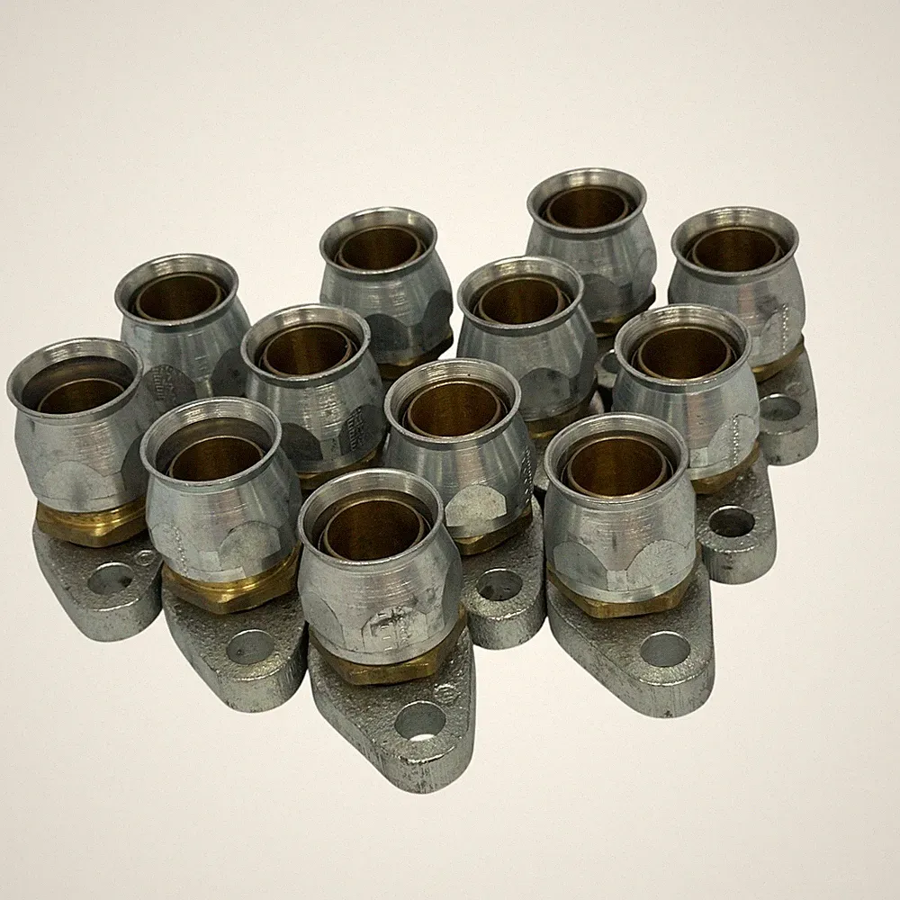 Lot of 12 – 2071709 Flanged Air Compressor Discharge Fitting – 2-Bolt Mount