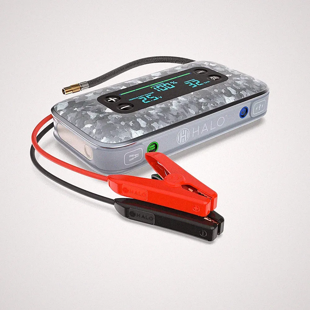 Portable Car Battery Jump Starter 1750 Air Compressor 59.9Wh HALO Bolt Air+