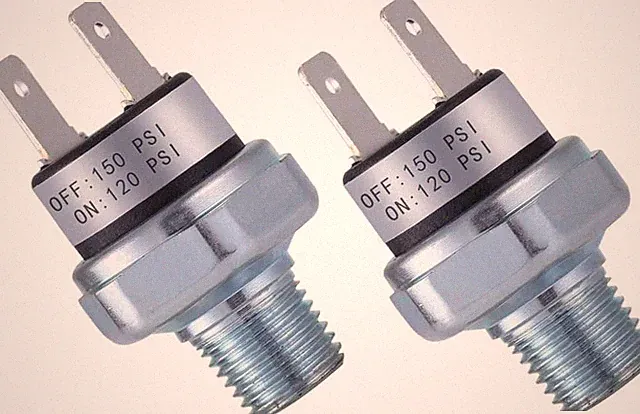 Pressure Switch 120-150 PSI Air Compressor 1/4"-18 Siliver