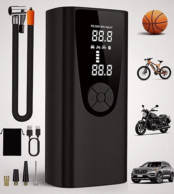 Tire Inflator Portable Compressor-Car Tire Pump Portable-180PSI Cordless 3X F...