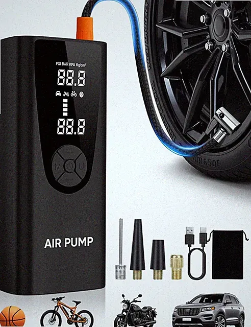 Upgrade Tire Inflator Portable Air Compressor-180Psi Air Pump for Car Tires-Elec
